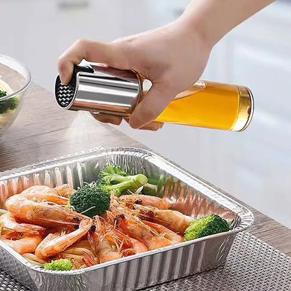 Горячая оливковое масло Распылитель Дозатор уксуса стеклянная бутылка для приготовления выпечка, Жарка на гриле I88#1