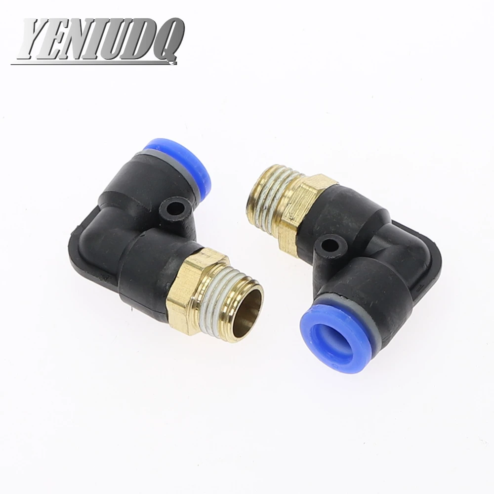 PL &quotшланг OD 4 6 8 10 12 мм 1/8'' 1/4 'Ɖ/8'' 1/2 ''BSP наружная резьба Пневматический