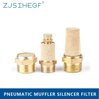 

Pneumatic-Exhaust-Muffler-Silencer 1/8 1/4 3/8 1/2 BSP Male Thread For Air Noise Brass Adjustable Long Short BSL M5