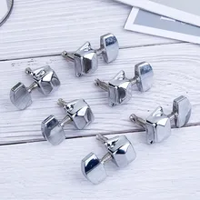 

Folk Semi-closed Acoustic Guitar Tuning Pegs 3R+3L Alloy Tuning Pegs Semicircle Button Instrument Gift Guitar Parts Accessories