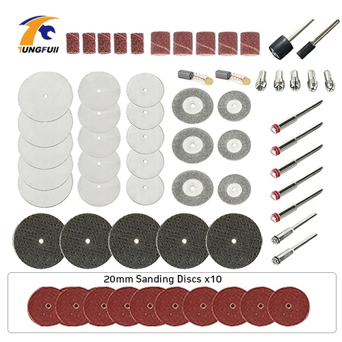 61pcs2 61 шт. вращающийся инструмент Dremel набор аксессуаров наборы режущих дисков шлифовальные полировальные абразивные подходят для деревянной шлифовальной машины Dremel 3000 - Цвет: 61pcs2
