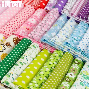 

HUIRAN 25cmx25cm Cotton Fabric Printed Cloth Sewing Quilting Fabrics for Patchwork Needlework DIY Handmade Material Tissus Coton