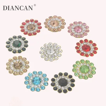 

14mm Rhinestones Applique Stones and Crystals Decorative Flatback Strass Sew on for Handmade Bowknot Embellishment 10pieces
