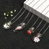 Clear Water Drop Mix Shape Perfume Bottle Necklaces Essential oil Keep Openable Make Wish Pendant Blood Vial Necklace For Women 5