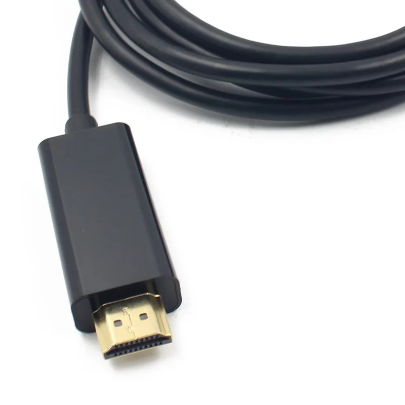 Мужской 1,8 м мини кабель DP-HDMI Thunderbolt Mini Displayport к HDMI адаптер для Macbook Pro Air Для iMac(черный