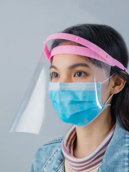 

Unisex Adjustable Transparent Face Shield Splash-proof Ultra-light Full Face Face Mask Anti-Fog Anti-Droplets Hat Face Shield