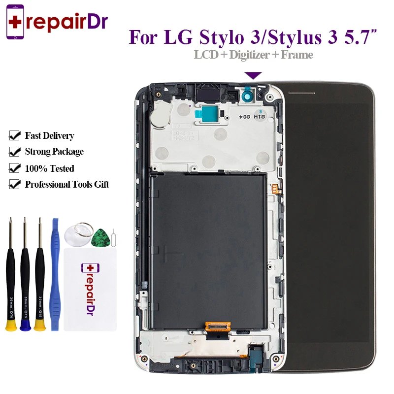 Оригинальный Для LG Stylus 3 Stylo K10 Pro экран M400 дисплей LS777 ЖК-кодирующий