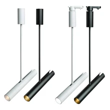 Светодиодный Потолочные рельсы 5 Вт сланцевый Трековый прожектор потолочный Регулируемый прожектор железнодорожные дорожные светильники для магазина одежды магазина дома