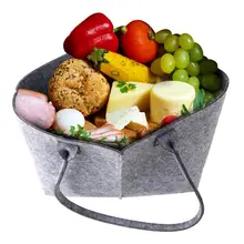 Войлочная бумажная многоразовая хозяйственная сумка эко перерабатываемая Сумка-тоут для фруктов овощей продуктовая Сумка-переноска сумки для шоппинга