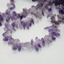 Натуральный Аметист длинный грубый материал бусины из каменной крошки 12-14 мм