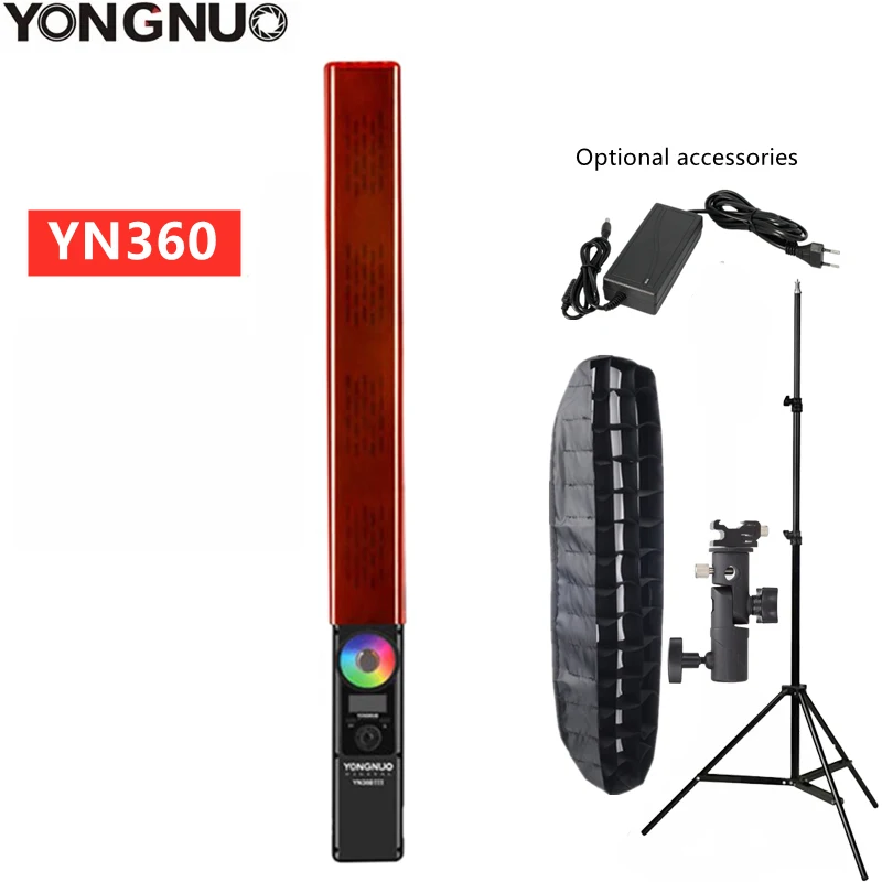 Ручной светодиодный светильник ильник YONGNUO YN360 для видеосъемки 5500k RGB цветовая