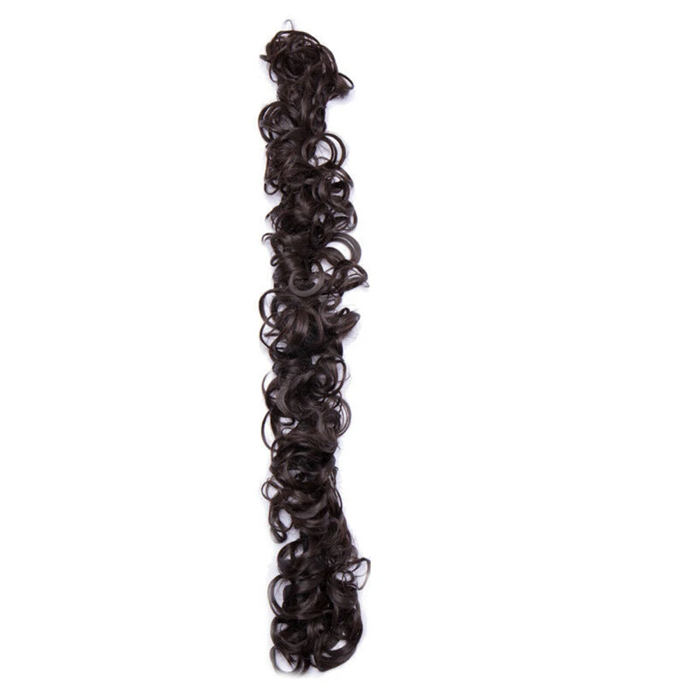 Новые волосы пучок для наращивания волнистые вьющиеся грязные длинные резинки шиньоны волосы кусок парик конский хвост CTN88 - Цвет: f