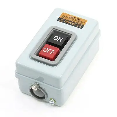 

CBSN-330 ON/OFF 2 Positions 3P Self-Locking Pushbutton Switch AC 380V 30A 3.7KW
