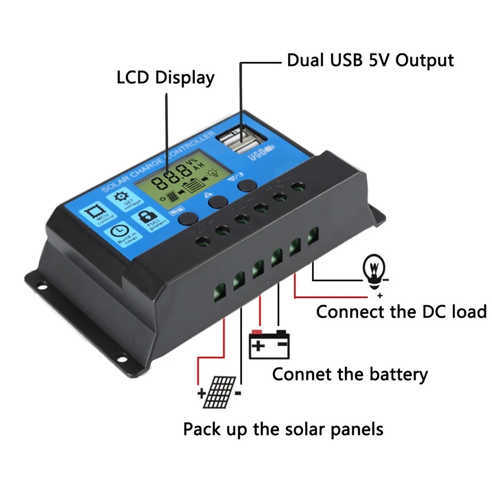 Flexível de Alta Controlador para rv Carregador de Bateria Painel Solar Eficiência 23% Pwm - Barco Carro Casa 12v 24v 100w 200w 300w 400w - Image 4
