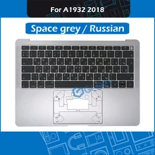 Серый RU Русский A1932 Топ чехол+ клавиатура+ Подсветка для Macbook Air retina 1" A1932 Топ чехол Упор для рук Late