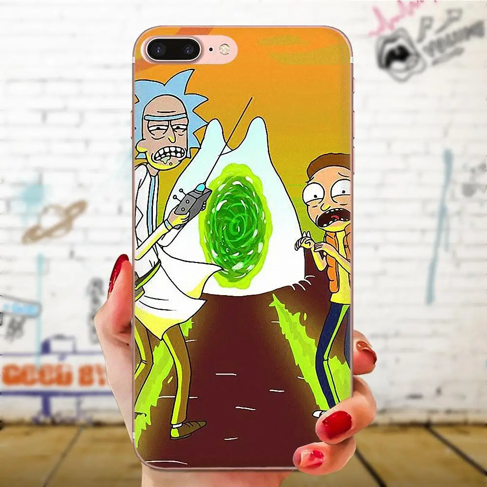 Мягкий TPU модный Rick Y Morty Para Для huawei Honor mate 7 7A 8 9 10 20 V8 V9 V10 G Lite Play Mini Pro P