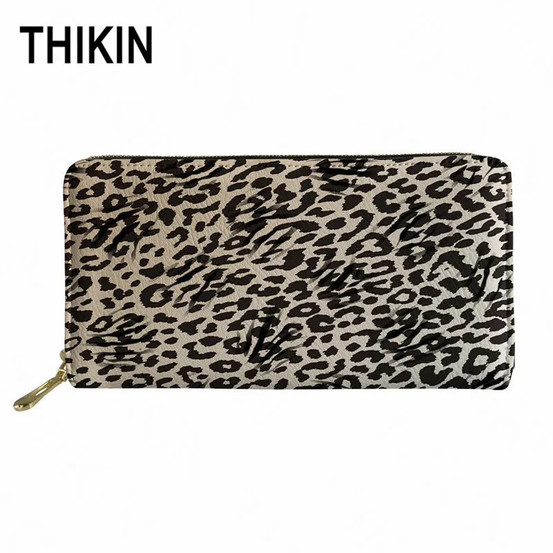 as picture THIKIN Zebra-stripe Женский Длинный дизайнерский кошелек клатч 3D Имитация животных текстура женский карман водонепроницаемый кошелек на молнии на заказ - Цвет: as picture