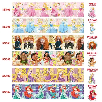 

Free shipping 50 yard per size cartoon ribbon printed grosgrain ribbon 35499