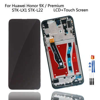 

Original For Huawei Honor 9X Premium global edition STK-LX1 STK-L22 LCD Display Touch Screen Digitizer Assembly With Frame+Tools