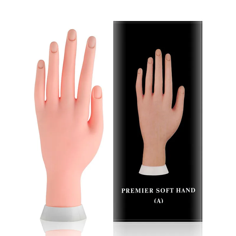 

Nail Practice Hands Nail Fake Hands for Nail Practice Finger Bendable Fake Palms Practice Fake Hands