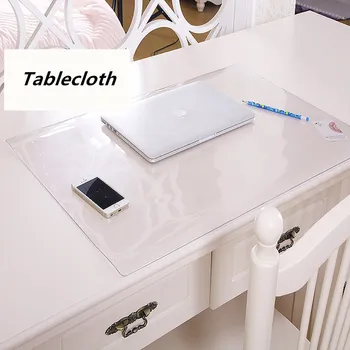 

Student Table Mats Transparent Tablecloth Crystal Table Desk Soft Cloth Pad Glass Table Protection PVC Transparent Mat