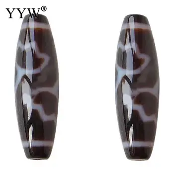 

Lotus Natural Tibetan Dzi Beads For Making Diy Jewelry Bracelet Necklace Oval Lotus Grade AAA Ji Beads for Prayers Gift 12x39mm