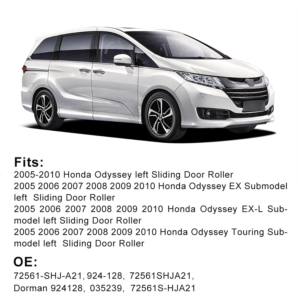 Раздвижные двери центр рельсы мужские ролики для Honda Odyssey 2005-2010 OE#72561-SHJ-A2 Легкая установка Авто запасные части