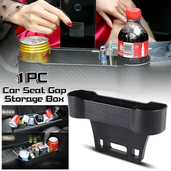

Universal ABS Car Seat Gap Storage Box for geely emgrand boyue atlas Carbon Fiber Interior Accessories