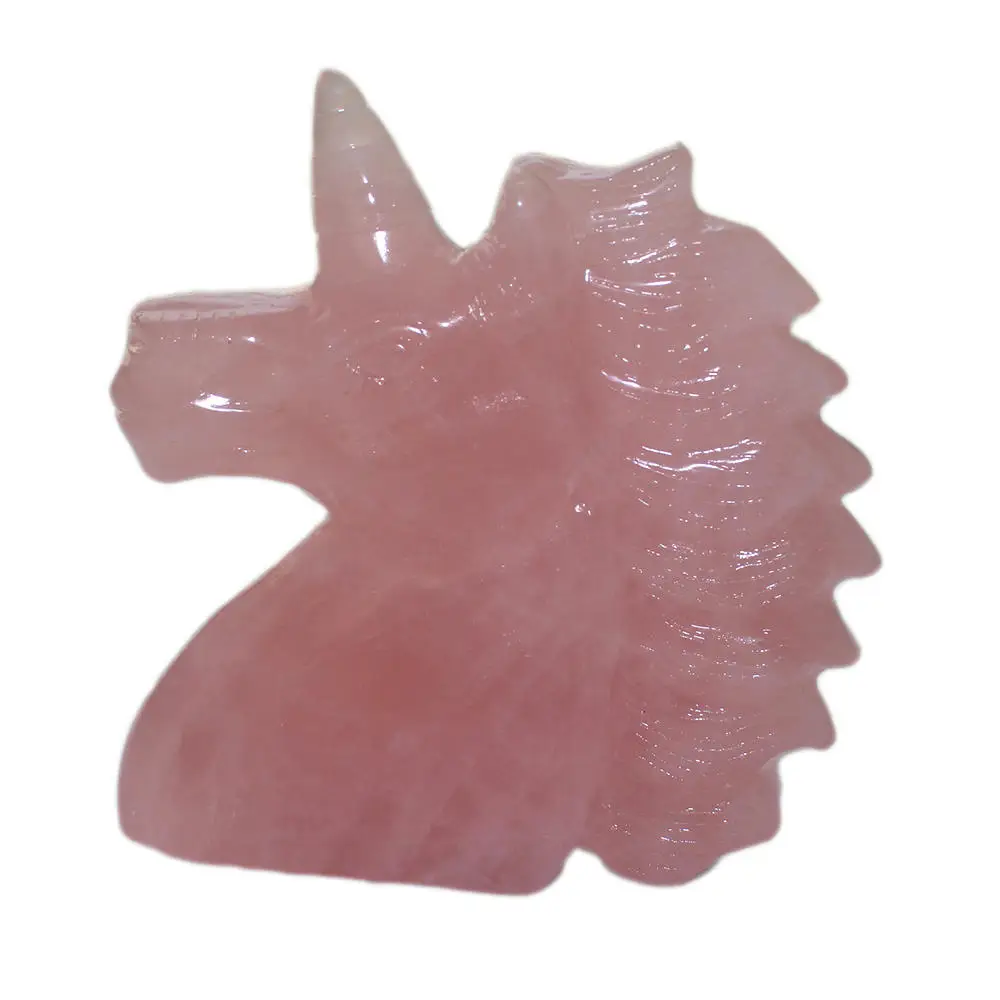 rose quartz Runyangshi 1 шт. натуральный высококачественный кварцевый Единорог из горного хрусталя Резной орнамент для подарков - Цвет: rose quartz