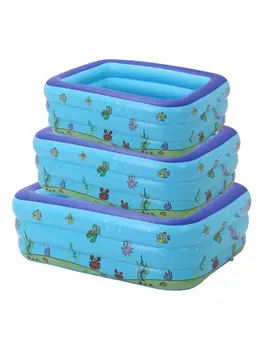 

Inflatable Swimming Pool Children Bathing Tub Baby Home Use Paddling Pool Inflatable Square Swimming Pool Kids