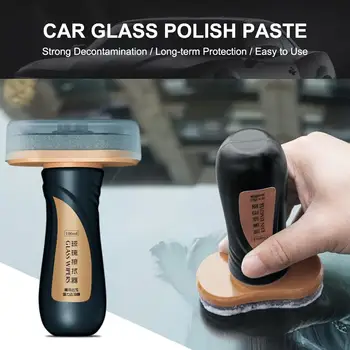 

100mL Car Glass Polish Paste Cleaning Paste Wax Glass Care Oil Remover Window Film Oil-Proof Film Agent Water Hydrophobic Paint