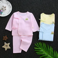 От 0 до 6 месяцев Одежда для новорожденных; одежда для маленьких мальчиков и девочек; сезон зима-весна; хлопок; детские пижамы; комплекты одежды для детей унисекс
