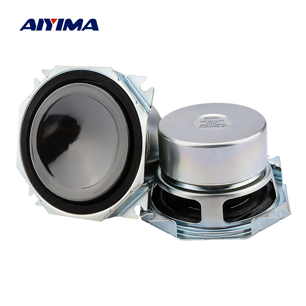 

AIYIMA 2Pcs 3 Inch Full Range Audio Speaker 4 Ohm 45W Home Theater Loudspeaker DIY Sound Music Speaker Driver