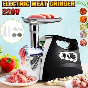 

Heavy Duty 2800W Powerful Electric Meat Grinder Home Sausage Stuffer Meat Mincer Slicer Food Processor For Household Kitchen