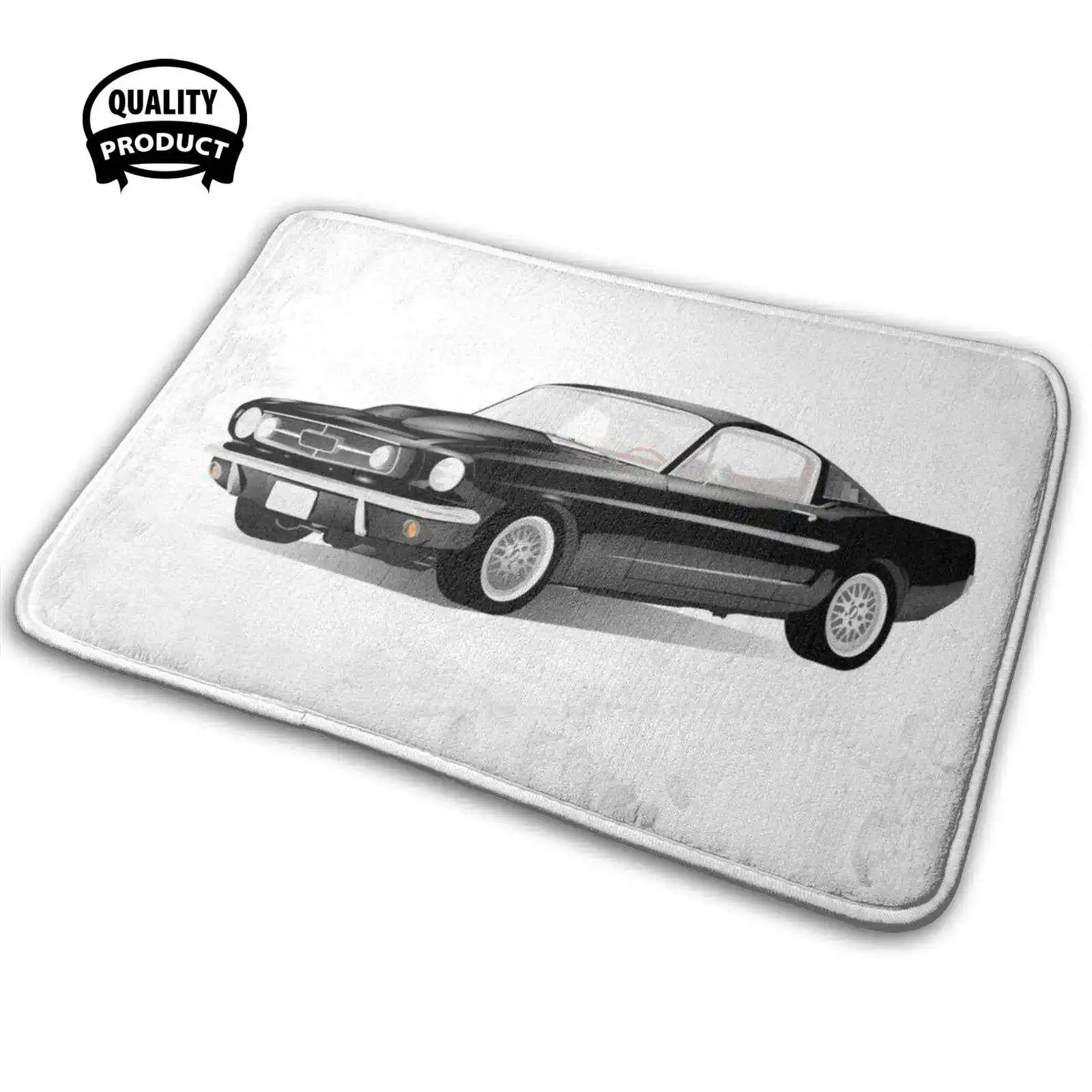 Ford Mustang Shelby Gt 3D Morbido Tappetino Antiscivolo Tappeto Cuscino Shelby Gt Automobile Auto Nizza Nero