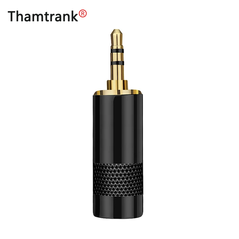 10pcs Jack 3 5mm 3 poles 3 5mm Audio adapter Gold headphone plug 3 5 jack Connector for cable size up to 8mm wire connector