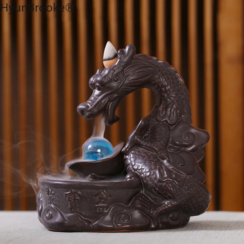 New Pattern Backflow Incense Burner Creative Home Decor Dragon Incense