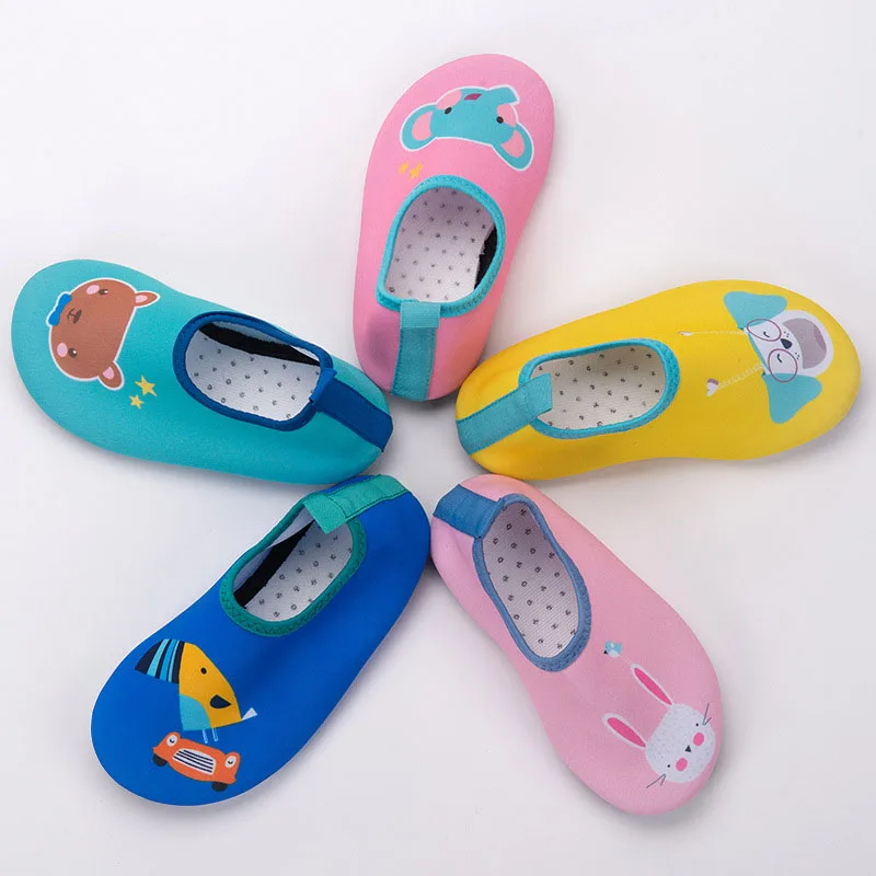 

Kids Quick Drying Swim Water Shoes Casual Footwear Non-slip Aqua Socks For Boy Girl Beach Pool Cartoon Children Slippers