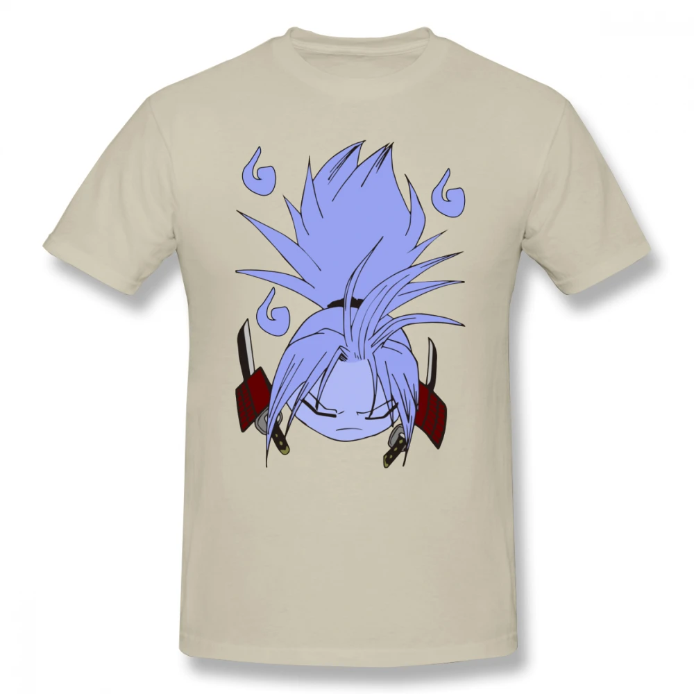 Midnite Star Shaman King amidamaru Guardian ghost Футболка мужская летняя футболка хлопковая Футболка с забавным принтом и рукавами большая футболка - Цвет: beige
