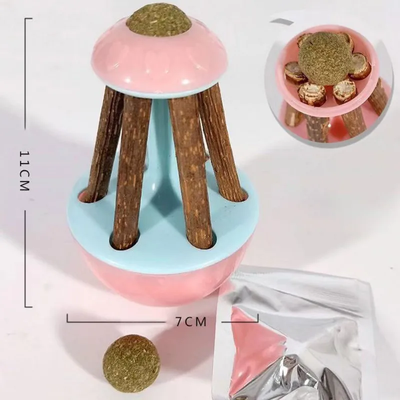 Креативные игрушки для кошек, массажер для кошек с серебряной палкой и Кошачьей Мятой, Интерактивная самоиграющаяся игрушка для котенка, кошки, домашние игрушки