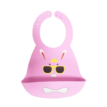 

Baby Stuff Silicone Bibs Cartoon Soft Adjustable Waterproof Feeding Aprons