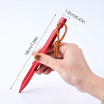 

SFIT10pcs Tent Pegs 18cm Aluminum Tent Stake with Rope Outdoor Tent Nail Peg Tent Accessories Equipment