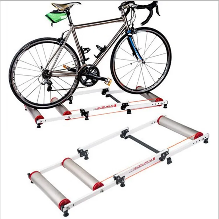 

Aluminium Alloy Mute Drum Type Reluctance Mountain Bicycle Trainer Indoor Retractable Training Fitness Units