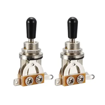 

uxcell 2 pcs Guitar Toggle Switch Metal and Plastic 3-Way Pickup Selector Switch for Gibson Les Paul Electric Guitar