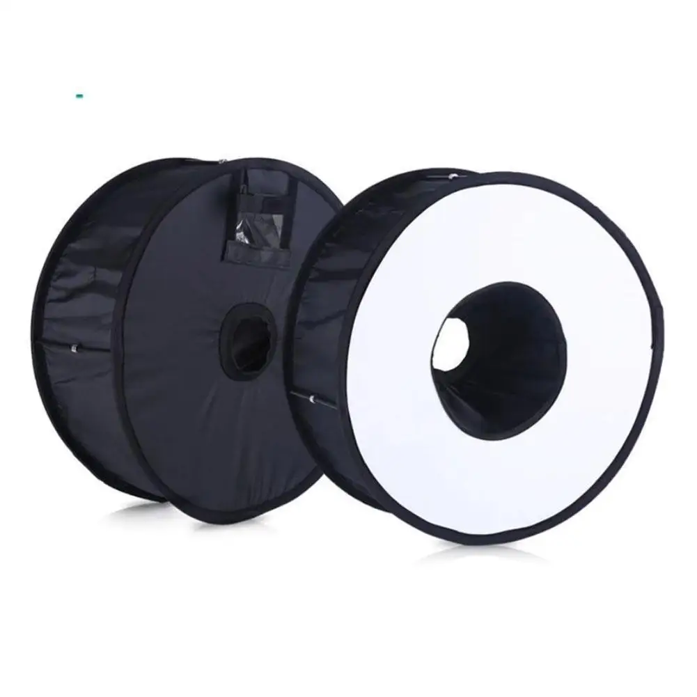 MeterMall складной 46 см кольцевой софтбокс макрокольцо вспышка для Canon Nikon sony