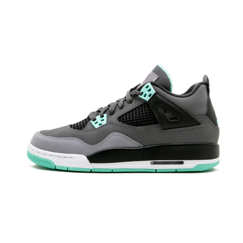 Мужские баскетбольные кроссовки Nrg Raptor Jordan 4 в стиле ретро, белые, Ce, мужские, t Kaws, серые, однодневные, тату, черная кошка, спортивные кроссовки