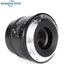 Brightin star 35 мм F1.7 с большой апертурой, с ручным фокусом, с фиксированным объективом, беззеркальная камера, объектив для камер Fuji FX-mount APS-C