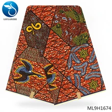 LIULANZHI Анкара ткань Африканский воск хлопок Нигерия воск ткань для одежды 6 ярдов/лот ML9H1664-1675