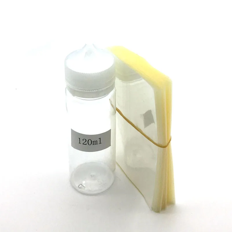 200 шт. прозрачная термоусадочная пленка из ПВХ для пластиковых бутылок e 15 мл 30 50 60