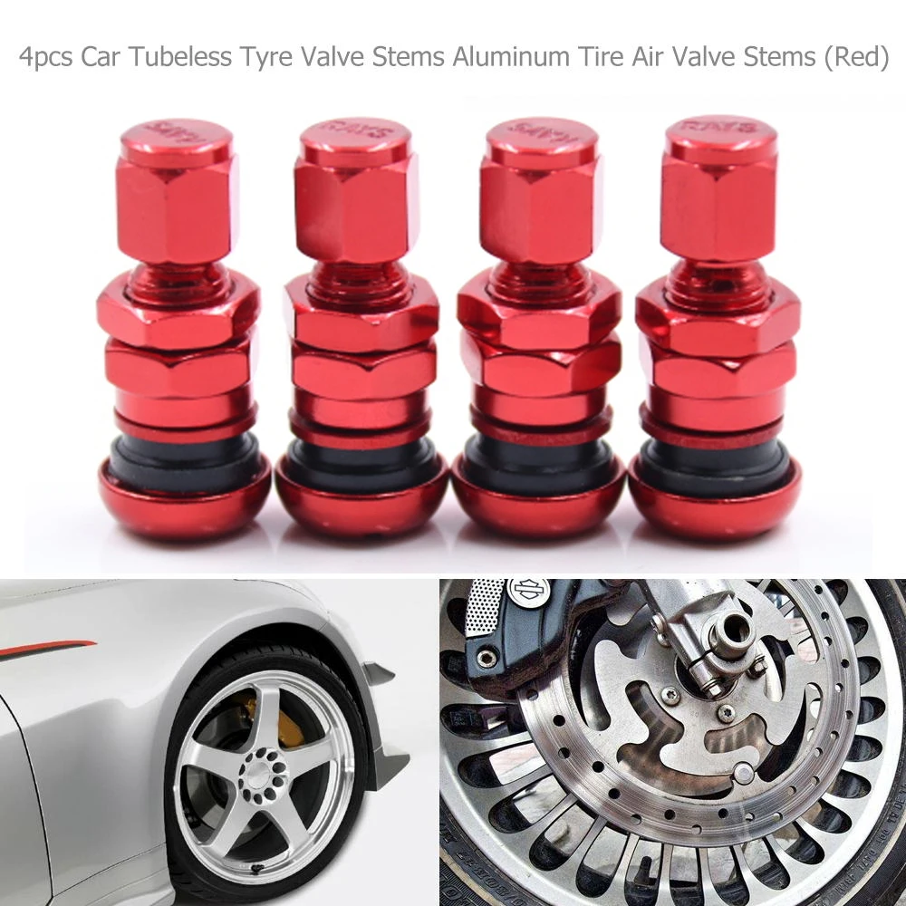 Valvula Neumatico Metalica Metal Tire Valve Stem Stelo Della Valvola Del Pneumatico Stelo Valvola Tubeless Mtb Pneumatici Valvola Steli Corti Con Tappo Antipolvere Metallo Camion Auto Moto 1